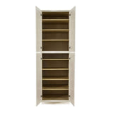LIFEART CABINETRY Princeton Assembled 30 in. x 96 in. x 27 in. Tall Pantry Cabinet in Off-White
