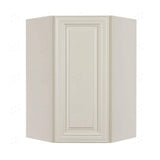 LIFEART CABINETRY Princeton Assembled 24 in. x 36 in. x 15 in. Wall Diagonal Corner Cabinet with 1-Door 2-Shelves in Off-White