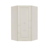 LIFEART CABINETRY Princeton Assembled 24 in. x 42 in. x 12 in. Wall Diagonal Corner Cabinet with 1-Door 3-Shelves in Off-White