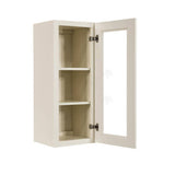 LIFEART CABINETRY Princeton Assembled 15 in. x 36 in. x 12 in. Wall Mullion Door Cabinet with 1-Door 2-Shelves in Off-White