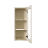 LIFEART CABINETRY Princeton Assembled 15 in. x 36 in. x 12 in. Wall Mullion Door Cabinet with 1-Door 2-Shelves in Off-White