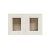 LIFEART CABINETRY Princeton Assembled 24 in. x 12 in. x 12 in. Wall Mullion Door Cabinet with 2-Door in Off-White