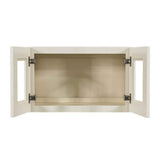 LIFEART CABINETRY Princeton Assembled 24 in. x 12 in. x 12 in. Wall Mullion Door Cabinet with 2-Door in Off-White