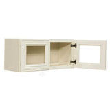LIFEART CABINETRY Princeton Assembled 30 in. x 12 in. x 12 in. Wall Mullion Door Cabinet with 2-Door in Off-White