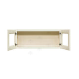 LIFEART CABINETRY Princeton Assembled 30 in. x 12 in. x 12 in. Wall Mullion Door Cabinet with 2-Door in Off-White