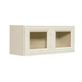LIFEART CABINETRY Princeton Assembled 30 in. x 15 in. x 12 in. Wall Mullion Door Cabinet with 2-Door in Off-White