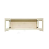 LIFEART CABINETRY Princeton Assembled 30 in. x 15 in. x 12 in. Wall Mullion Door Cabinet with 2-Door in Off-White