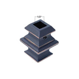 EVERMARK Stair Parts 1/2 in. Oil Rubbed Bronze Metal Knuckle Baluster Fitting for Stair Remodel