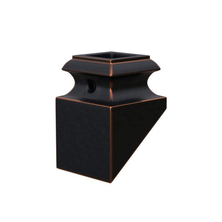 EVERMARK Stair Parts 1/2 in. Oil Rubbed Bronze Angled Metal Shoe for Stair Remodel