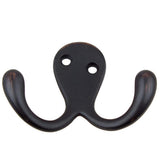 GlideRite 2 in. Oil Rubbed Bronze Octopus Double Hooks (10-Pack)