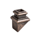 HOUSE OF FORGINGS Square Hole 1.25 in. Cast Iron Angled Shoe Baluster Shoe Oil Rubbed Bronze