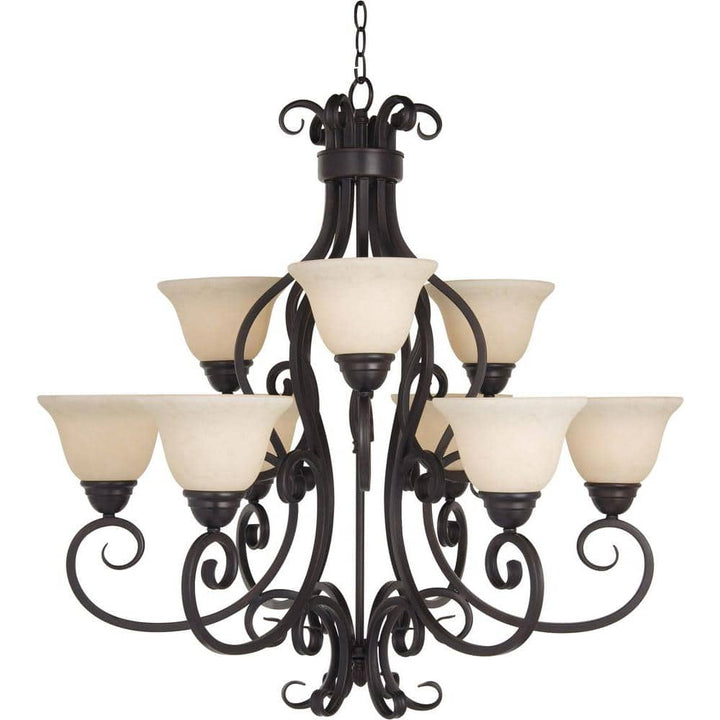 Maxim Lighting Manor 9-Light Oil Rubbed Bronze Traditional Chandelier