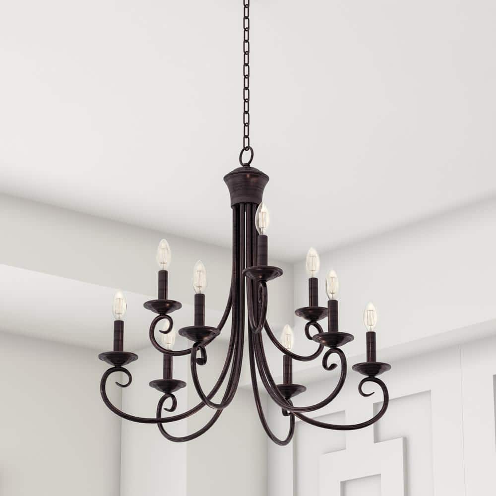 Maxim Lighting Loft 9-Light Oil-Rubbed Bronze Chandelier