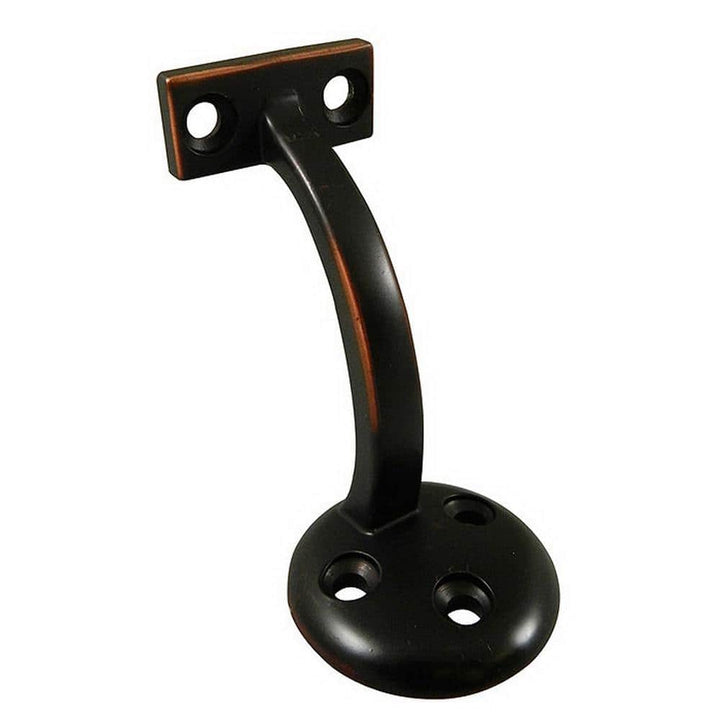 Onward 3-1/8 in. (80 mm) Oil-Rubbed Bronze General-Duty Zamak Handrail Bracket for Flat Bottom Handrail