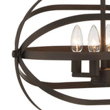 Vanity Art 4 -Light Unique/Statement Chandelier in Oil Rubbed Bronze