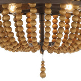 Vanity Art 3-Light Oil Rubbed Bronze Lantern Empire Chandelier with Beaded Accents