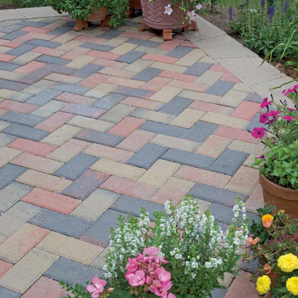 Pavestone Holland 7.87 in. L x 3.94 in. W x 2.36 in. H 60 mm Old Town Blend Concrete Paver (480 Pieces/103 Sq Ft/Pallet)