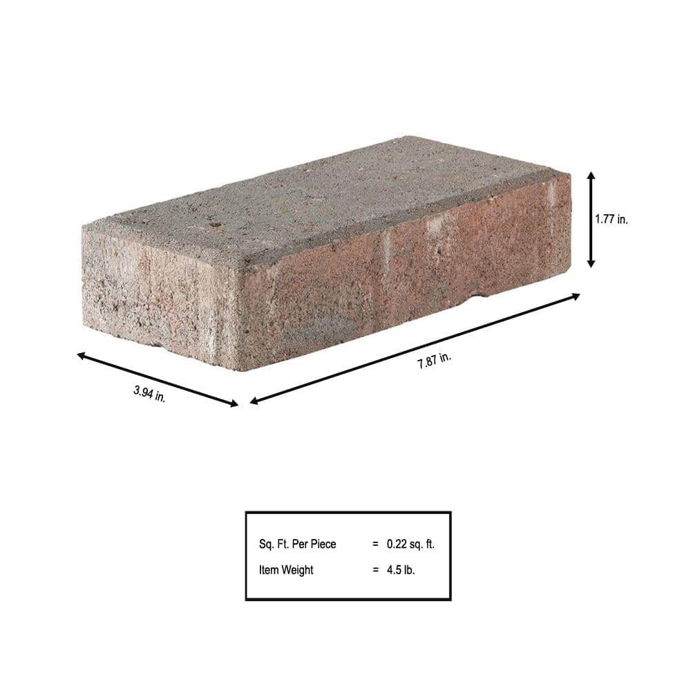 Pavestone Holland 7.87 in. L x 3.94 in. W x 2.36 in. H 60 mm Old Town Blend Concrete Paver (480 Pieces/103 Sq Ft/Pallet)
