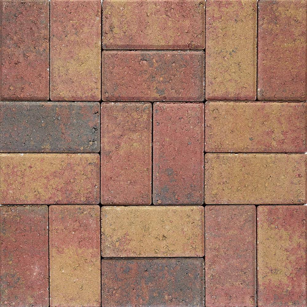 Pavestone Paper Sample Only of Holland 7.87 in. L x 3.94 in. W x 1.77 in. H 45 mm Old Town Blend Concrete Paver (1-Piece)
