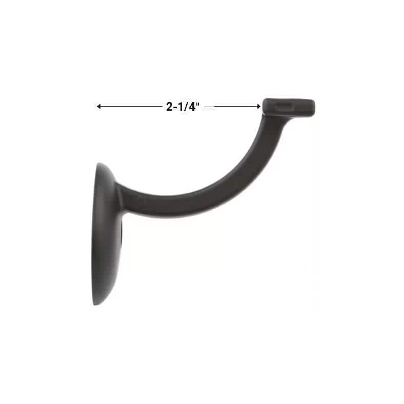 EVERMARK Stair Parts 2-1/4 in. x 3-1/2 in. Old World Roma Copper Wall Rail Mounting Bracket
