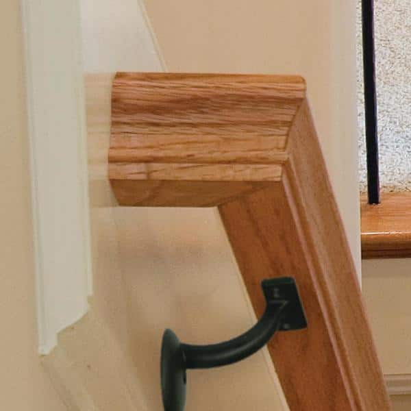 EVERMARK Stair Parts 2-1/4 in. x 3-1/2 in. Old World Roma Copper Wall Rail Mounting Bracket