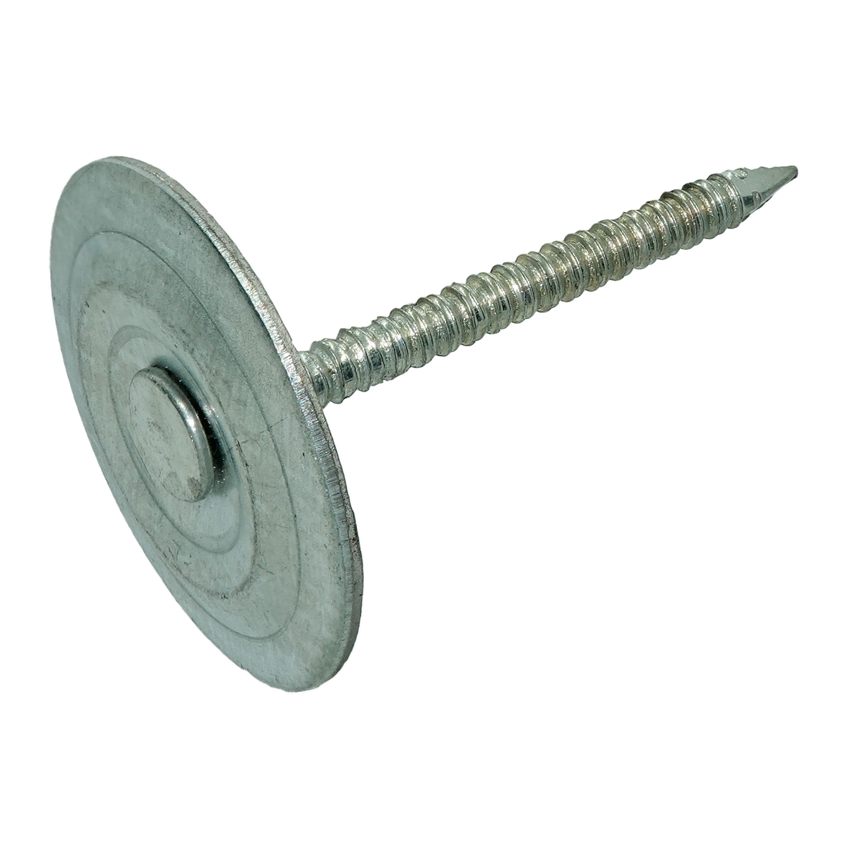 1" Square Cap Roofing Nails, Ring Shank, 50 lb Box (12 Gauge)
