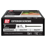 Grip-Rite PrimeGuard Ten #6 x 1-5/8-in Polymer Deck Screws, 5-lb Box