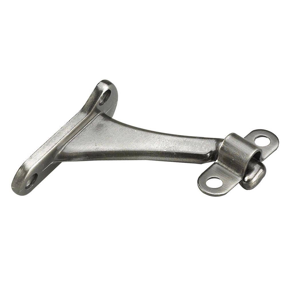 Onward 3 in. (76 mm) Antique Nickel Heavy-Duty Zamak Hand Rail Bracket for Flat Bottom Handrail