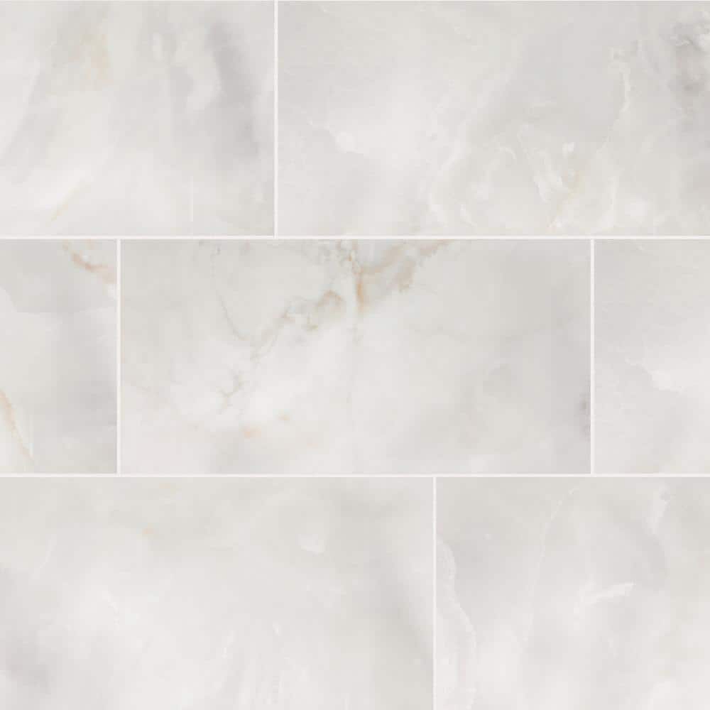 Kemperstone Onyx Gray Polished 12 in. x 24 in. Glazed Porcelain Floor and Wall Tile (17.10 sq. ft./Case)