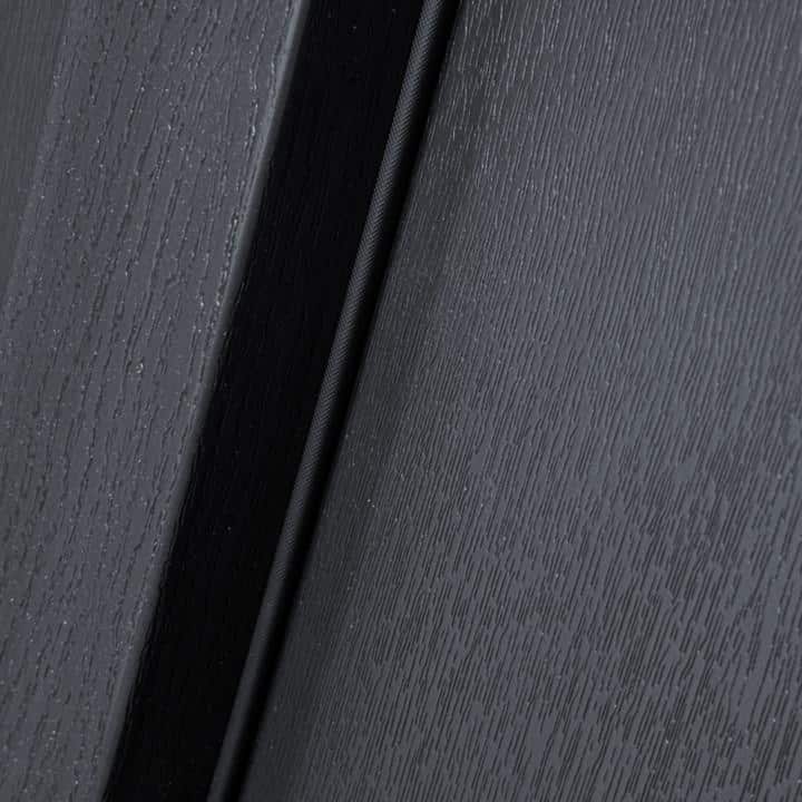 Steves & Sons Regency 36 in. x 80 in. 3/4-6 Lite Clear Glass LHIS Onyx Stain Mahogany Fiberglass Prehung Front Door