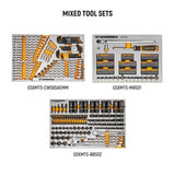 GEARWRENCH MEGAMOD 72 in. x 25 in. 18-Drawer Mobile Workbench Cabinet with Master Mechanics Tool Set in Foam Trays (1,268-Pieces)