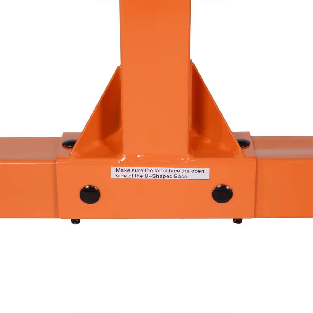 Orange Kayak 2-Canoes Self Standing Cradle Storage Rack
