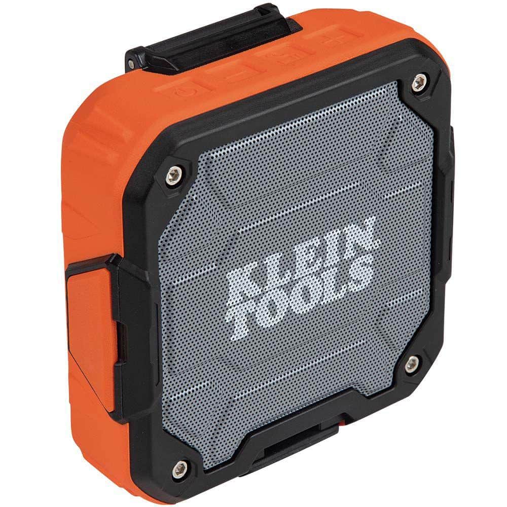 Klein Tools Wireless Jobsite Speaker with Magnetic Strap – AEPJS2, 4.22 x 4.1 x 1.6 in
