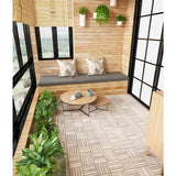 Interbuild 1 ft. x 1 ft. Interlocking Solid Hardwood Acacia Deck Tile in Organic White (10-Piece per Carton - 10 sq. ft.)