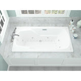 Universal Tubs Coral 5 ft. Rectangular Drop-in Whirlpool and Air Bath Tub, 59 x 32 in., White