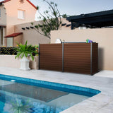 OUTDECO 5.5 in. x 72 in. x .75 in. Wood Plastic Composite Fence Board, Tongue and Groove Topper, Sanded Finish - Espresso