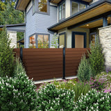 OUTDECO 5.5 in. x 72 in. x .75 in. Wood Plastic Composite Fence Board, Tongue and Groove Topper, Sanded Finish - Espresso