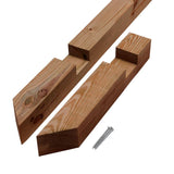 Outdoor Essentials Angled 72 in. x 4 in. x 4 in. Color Treated Mailbox Post