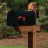 Outdoor Essentials Angled 72 in. x 4 in. x 4 in. Color Treated Mailbox Post