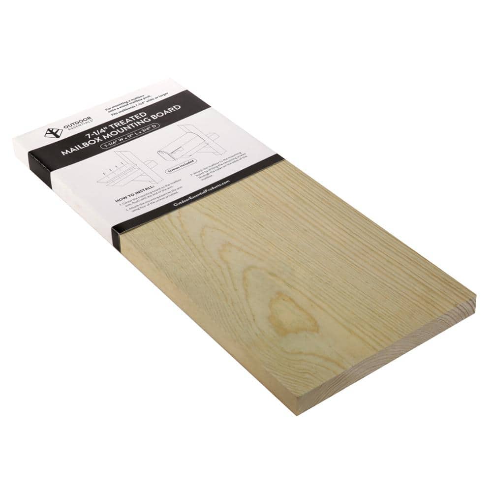 Outdoor Essentials 7.25 in. Pressure-Treated Wood Mailbox Mounting Board