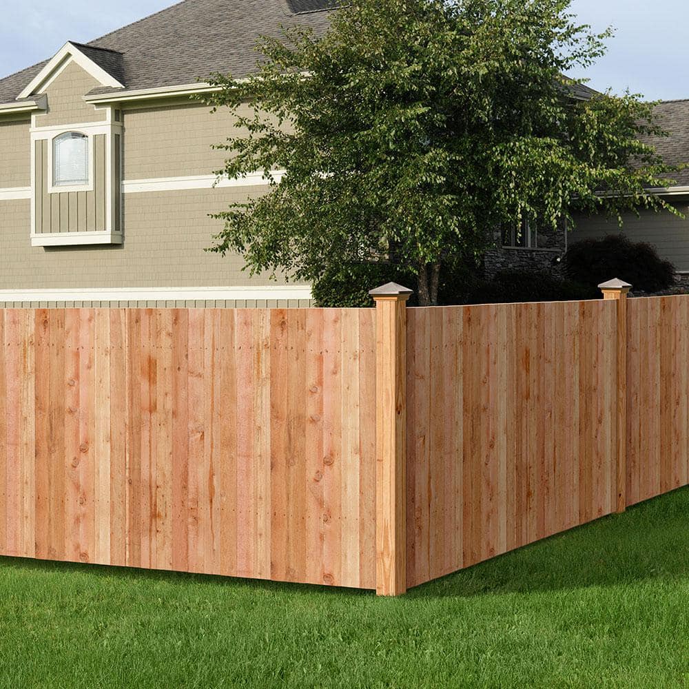 Outdoor Essentials 5/8 in. x 3-1/2 in. x 3-1/2 ft. Western Red Cedar Flat Top Fence Picket (27-Pack)