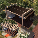 6 ft. x 50 ft. Brown Fence Privacy Screen Windscreen, with Bindings and Grommets, Heavy Duty