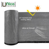 Unifirm Edge Reinforced Grommets-Free Privacy Fence Screen 90% Blockage Gazebo Backyard Shade Cover 3 ft. x 10 ft. Gray