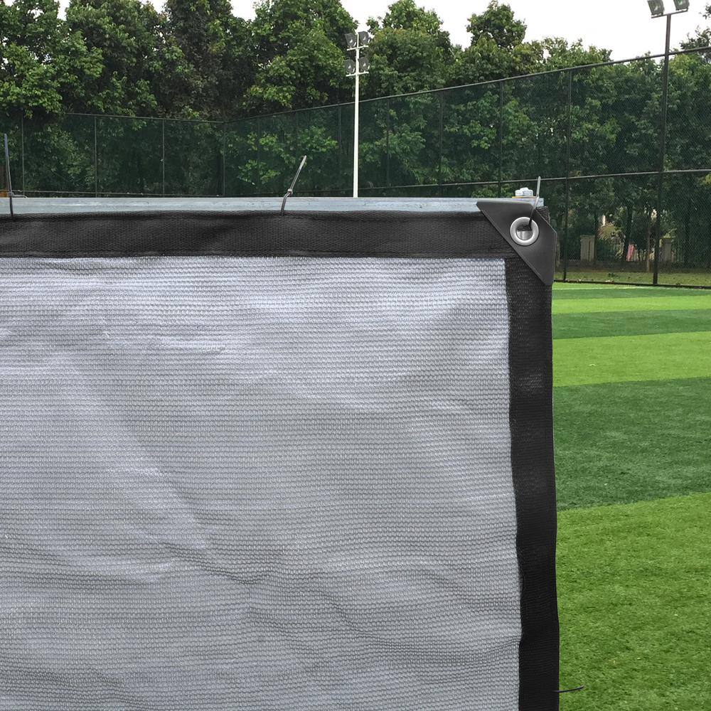 Unifirm Edge Reinforced Grommets-Free Privacy Fence Screen 90% Blockage Gazebo Backyard Shade Cover 3 ft. x 10 ft. Gray