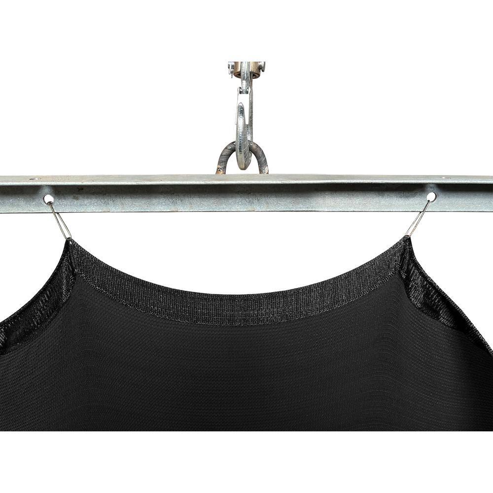 Unifirm Edge Reinforced Grommets-Free Privacy Fence Screen 90% Blockage Gazebo Backyard Shade Cover 4 ft. x 50 ft. Black