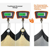Unifirm Edge Reinforced Grommets-Free Privacy Fence Screen 90% Blockage Gazebo Backyard Shade Cover 6 ft. x 25 ft. Black