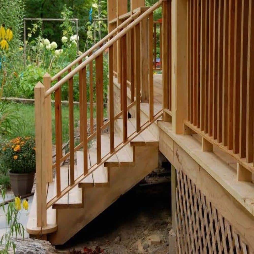 5-Step Redwood Stair Stringer