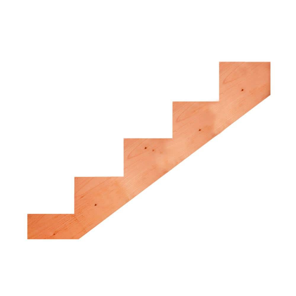 5-Step Redwood Stair Stringer