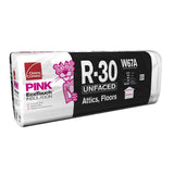 Owens Corning R-30 Unfaced Fiberglass Insulation Batts, 10 in. x 24 in. x 48 in. (80 sq. ft. per bag)