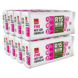Owens Corning R-15 Kraft Faced Fiberglass Insulation Batt, 3.5 in. x 23 in. x 93 in. (8-Bags)